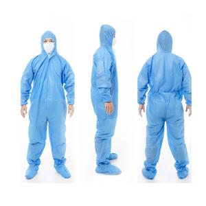China Medical Coverall Disposable Protective Suit Nonwoven Surgical Protective Clothing on sale