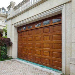 China Red Aluminium Alloy Garage Sectional Door With Vault on sale