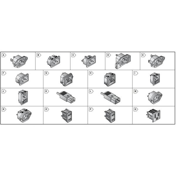 IEC 60320 Cable Mount AC Electrical Plug JA-2233-2 10A 250VAC 3PIN Screw Inlet Rewireable Male Power Entry Connector