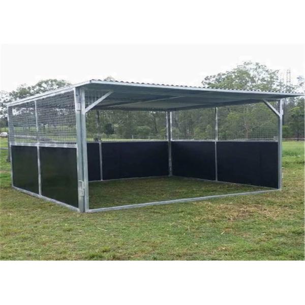 temporary horse stable with roofing 2200mm x 3600mm