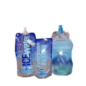 Liquid Packing Stand Up Custom Printing Disposable Drinking Water Plastic Pouch