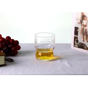 Unbreakable 310ml 100mm Lead Free Transparent Whiskey Glasses with Hammered