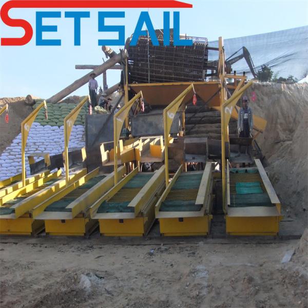 Corrosion Resistant Material Land Mining Machinery with Agitation Chute and Gold