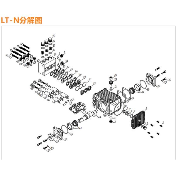 FLOWMONSTER LT-N Heavy Duty High Pressure Plunger Sea Water Desalination Stainless Steel Plunger Pump