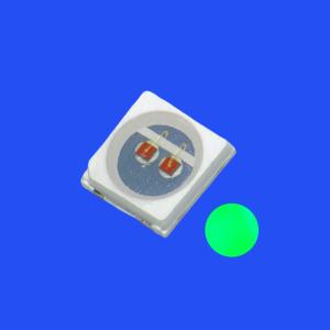 Cheap SMD3030 3.0x3.0mm Green Color 520- 525nm 8-12LM 120deg Water Clear Lens PCT Bracket LED Chip for sale