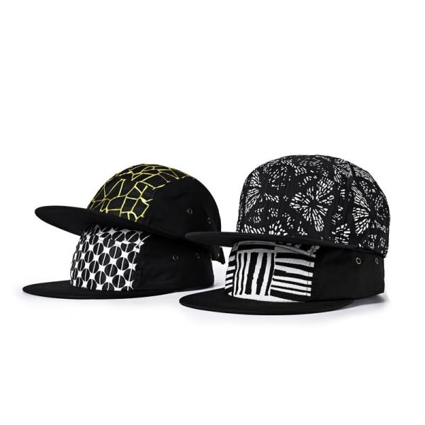 Quality Wool Felt Custom Camp Cap Polyester 58cm Unstructured 5 Panel Caps wholesale