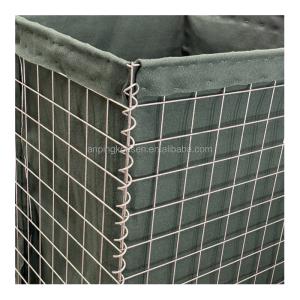 Galvanized Defence Barriers 2x1x1 Flood Protection Barrier Bastion Wall Square