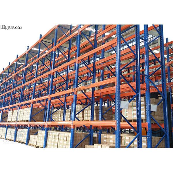 High Density Very Narrow Aisle Racking Storehouse Galvanized Surface Accessories
