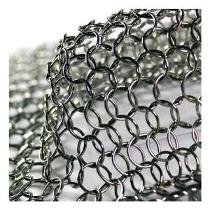 Screen Curtain Stainless Steel Chain Link Mesh Curtains With 1mm Wire Gauge