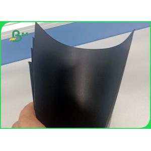 FSC & SGS Approved Good Stiffness No Flash Full Black Cardboard For Photo Frame