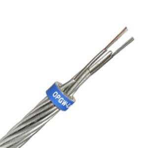 Hybrid Optical 80KN 6F 12F 24F OPGW Optical Fiber Cable