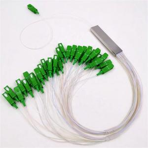 Factory direct mini model 1X32 steel tube with SC / APC connector optical