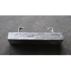 MIL-A-24779 Alloy Aluminum Cathodic Protection Anodes For Seawalls / Pilings for