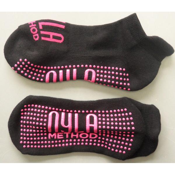 Soft Fabric Yoga Grip Socks Standard Thickness Avoid Injuries Average Size Fit