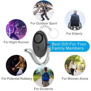 OEM ABS Self Defense 130DB Safe Personal Alarm Keychain