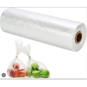 HDPE Fruit And Veg Bags On A Roll For Bakery Snack Grocery Bags 5-40 Mic