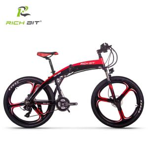 China Folding Mountain E Bike 36v 250w 9.6ah Lunar Rich Bit Top-880 26 Inch X 2.10 Tire on sale