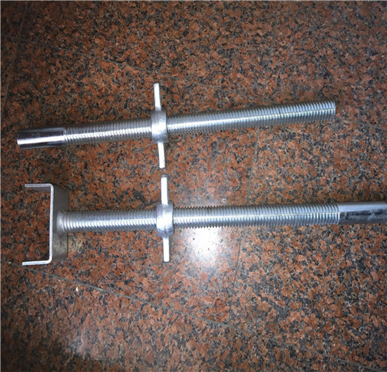 Quality Zinc Plated Construction Formwork Accessories Steel Adjustable Scaffolding Screw Jack Base wholesale