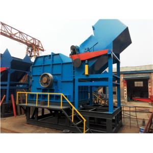 Vertical Scrap Metal Steel Shredder Machine / Rubber Crusher Machine Low Energy