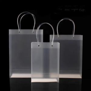 Spot Pp Plastic Handbag Custom Image Logo Bags Gifts Sealing Handle Soft Loop