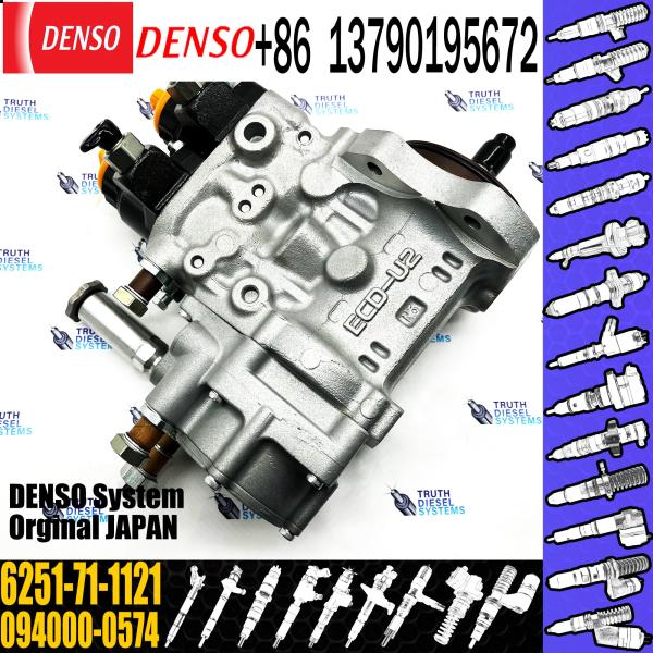 Excavator Parts 6D125 Engine Diesel Fuel Injection Pump 094000-0574 6251-71-1120 6251-71-1121