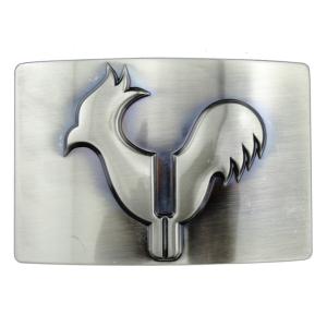 China Zinc Alloy Cock Belt Buckle / Custom Made Buckles with Antique Nickel, Gold, Brass Plating for Awards on sale