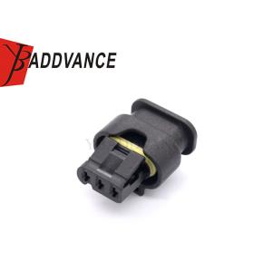 3 Way Electrical Automotive Black Female Wire Connector With Terminal And Seal