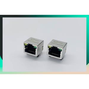 Right Angle Single Port RJ45 Female Connector For Switch , Router , PC Mainboard