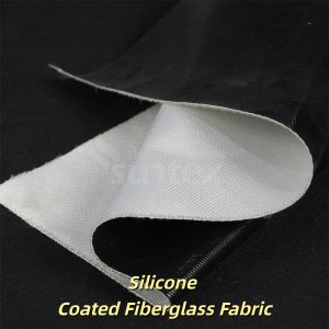 Industrial Strength Silicone Coated Fiberglass Fabric with Superior Heat Resistance Up to 260°C, 0.3 mm Thickness, and 400 g/sqm Weight