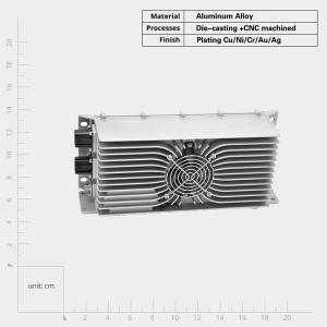 China High Durability Aluminum Alloy Die Cast Heat Sink for Electronic Devices in Industrial Applications on sale