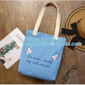 Custom Printed Organic shopping small tote drawstring cotton canvas bag,Eco