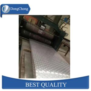 Emboss Pattern Alloy Aluminium Chequer Plate Sheet 5mm Thickness Mill Finish