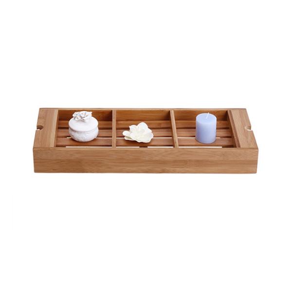 Quality BAP Free Bamboo Bathroom Suppliers Adjustable Bathtub Caddy Tray Set wholesale