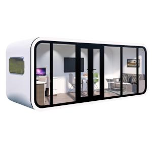 Apple Cabin House Galvanized Steel Frame and Metal Carved Panel for Durable and