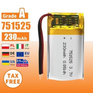 Rechargeable Lipo 10C Lithium Battery Cells 3.7V 240mAh 751525 751524 For Mobile