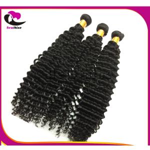 China Africa Hot  Unprocessed 100%  Brazilian Virgin Hair Weavon Premium Quality New Deep Wave With Middle Part  Closure on sale