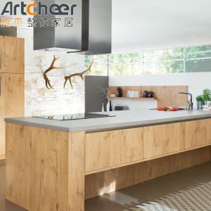 Customized Color Plywood Kitchen Cabinet Fronts In White Wood Laminated Modern Stylish Design