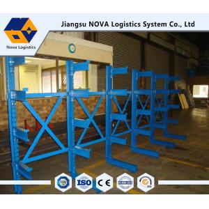 Steel Cantilever Warehouse Storage Racking , Level Height Adjustable
