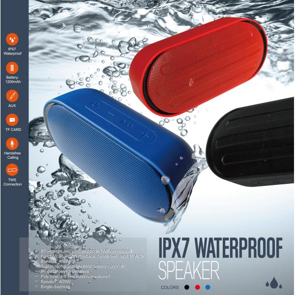 2021 new waterproof bluetooth speaker ,waterproof IP X7 ,private mould from