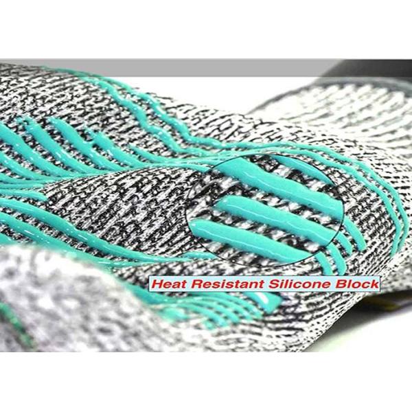 Washable Cut Proof Work Gloves Silicone Palm Coating Long Wrist Wrap Cuff