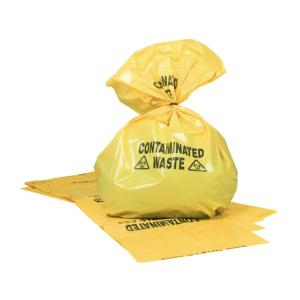 China Customized Biohazard Waste Bags yellow Medical Action Infectious Waste Bag on sale