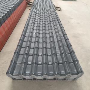 China ASA Synthetic Resin Roof Tile 1050mm Width Custom Length Windproof on sale