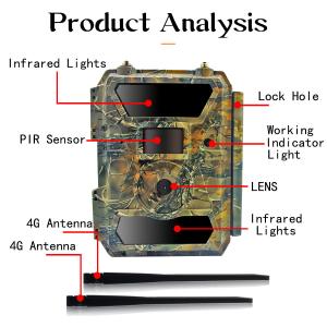 4.0CG Mobile Trail Camera IP66 12MP 1080P APP Remote 4G Lte