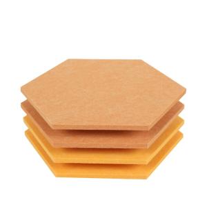 Soundproofing Wall Hexagonal Acoustic Panels Fire Retardant High Density