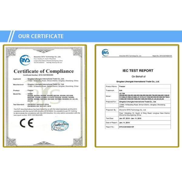 Horizontal freezer a freezer for refrigerating fresh food and meat Direct cooling 13