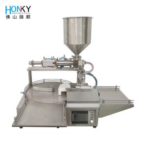 Destkop Skin Care Paste Jar Filling Machine With Piston Pump For Cosmetic Cream