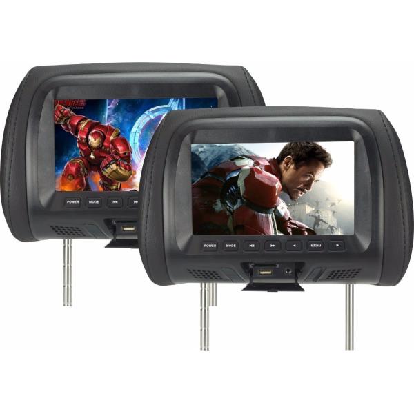 Quality TFT LED Screen Car Pillow Monitors Aspect Ratio 16 / 9 With USB MP5 FM Speaker wholesale