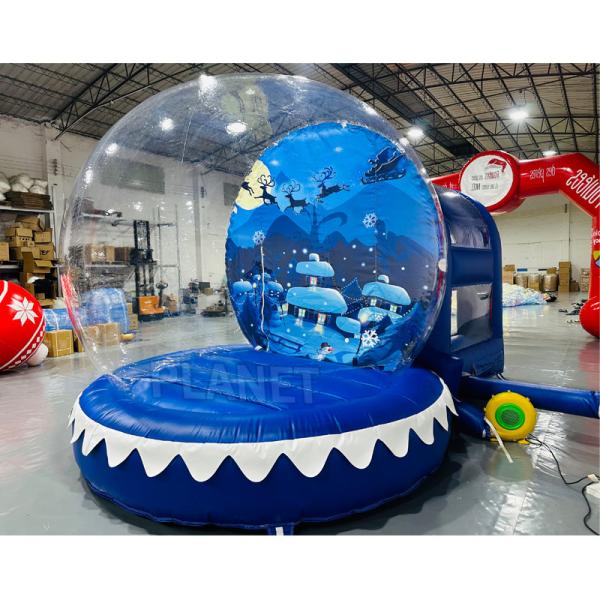 10ft Diameter Christmas Jumping Bubble House Inflatable Bounce House Snow Globe