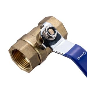 Cheap TMOK 600wog Full Port Drain 1/2'' BSP Thread Brass Ball Valve With Bule Handle for sale