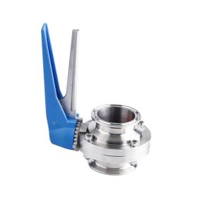 Sanitary SS304/316L Manual Tri-Clamp Butterfly Valves with Trigger Handle A Must